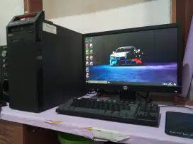 Pc editing lenovo fullset / intel core i5 + ram 8gb + monitor 19inch