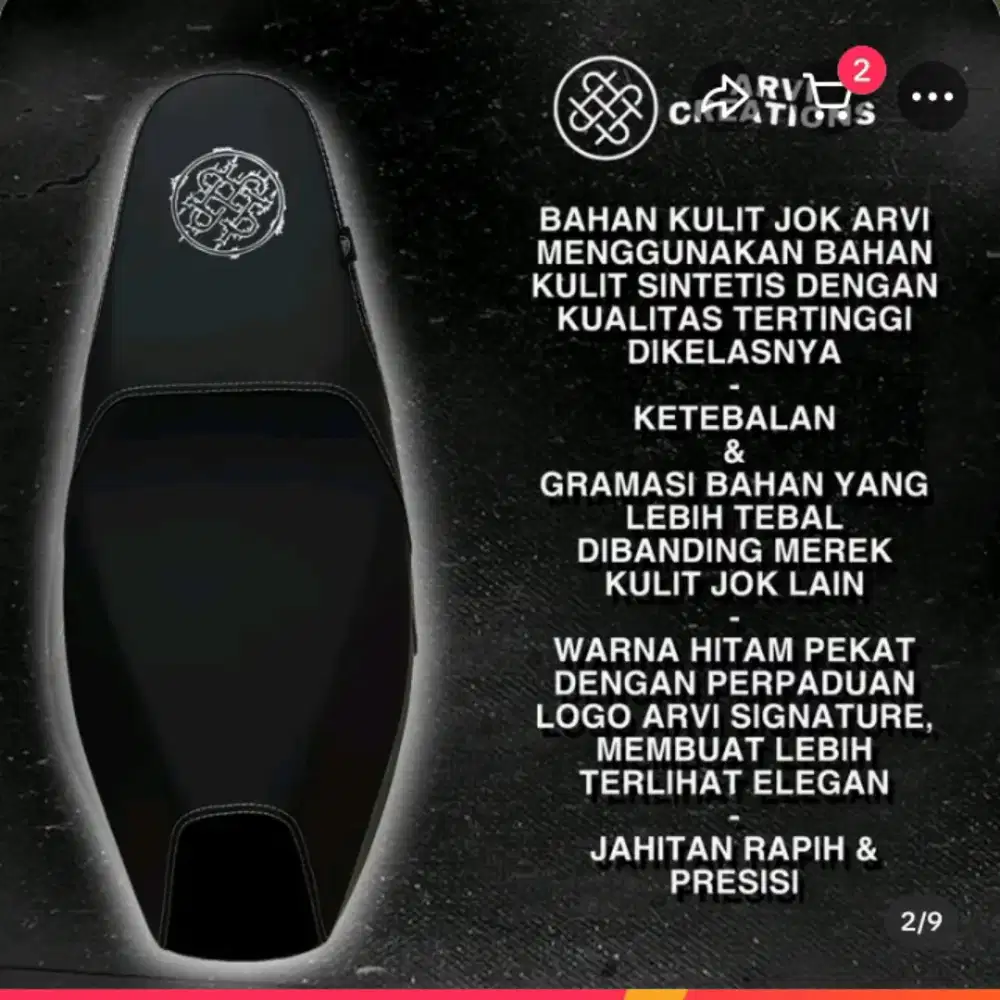 Kulit/cover jok motor
