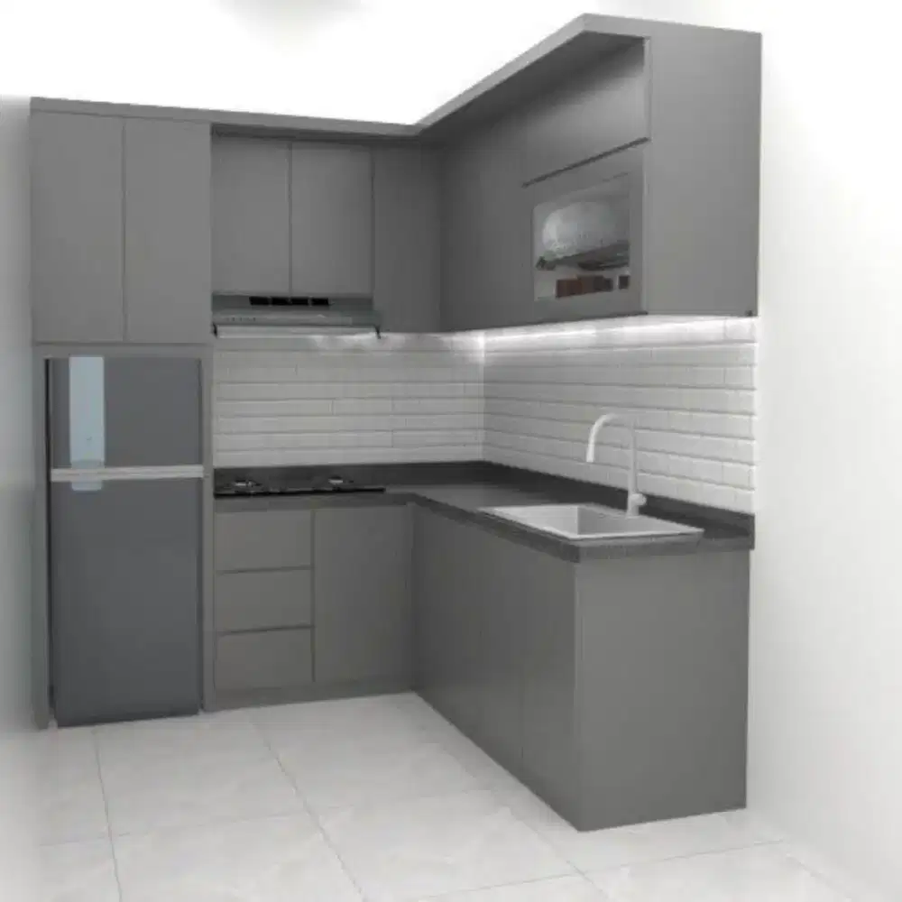 Kitchen Set Minimalis Modern { Custom Interior Eksterior {