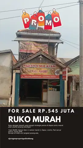 Jual ruko murah palembang