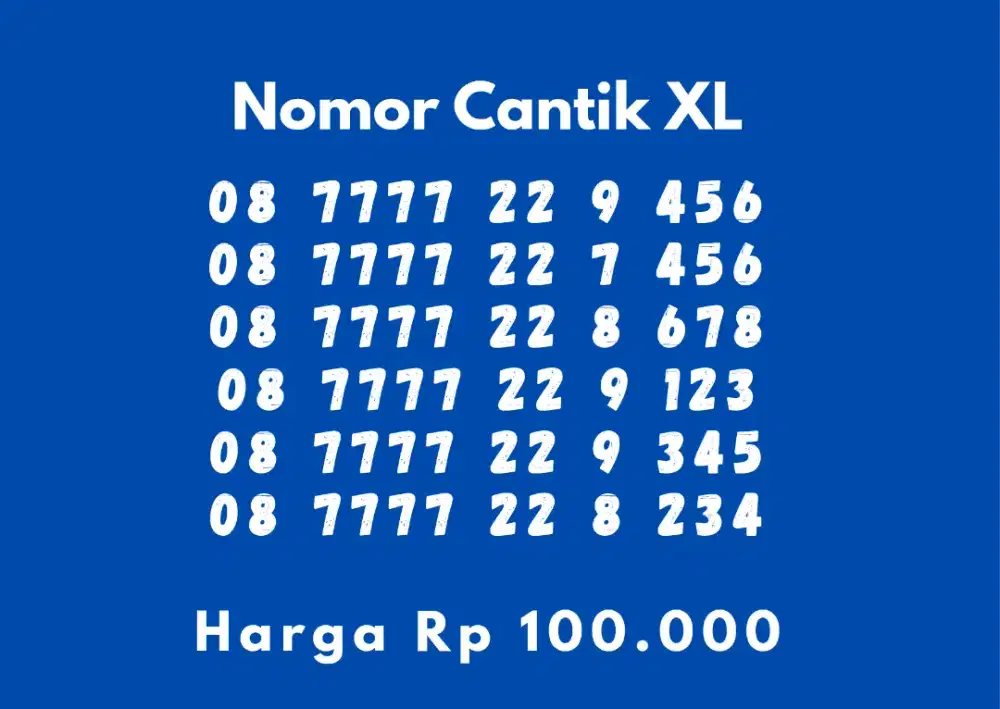 Nomor cantik XL
