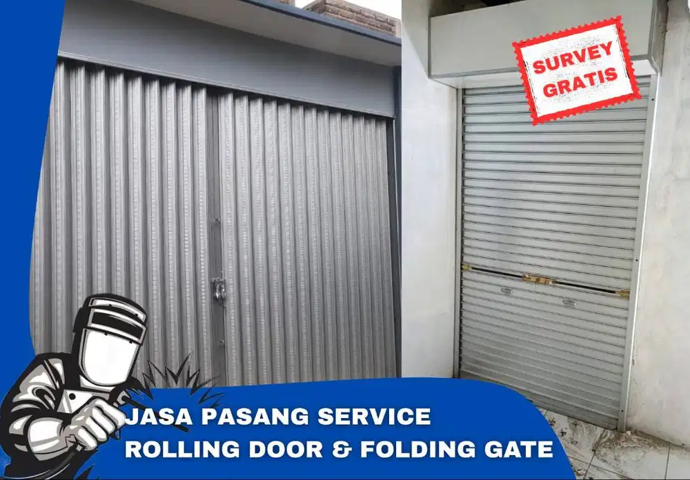 Pasang Service Rolling door & Folding gate murah survey gratis