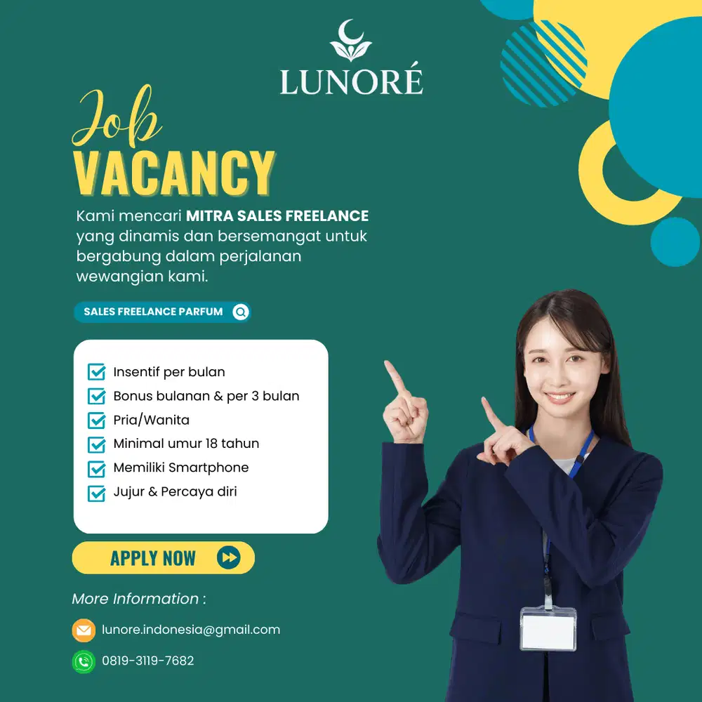 Bangun Bisnismu: Peluang Menjadi Mitra Freelance Sales Lunore Parfum