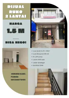 Dijual cepat ruko komersil area bekasi
