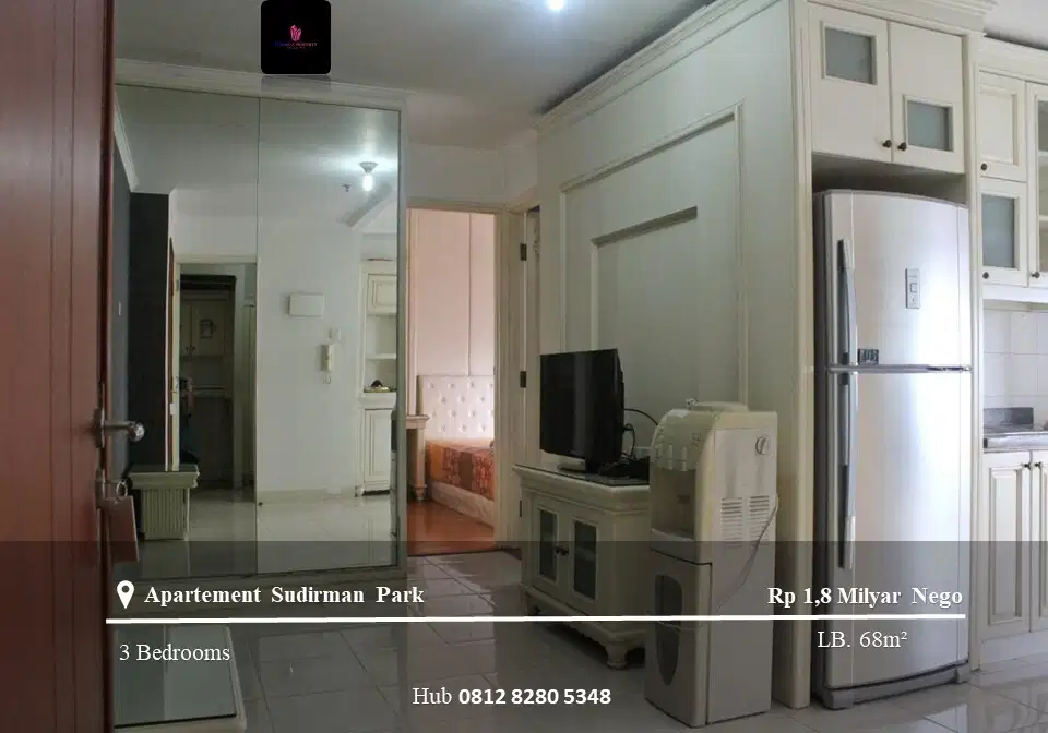 Dijual Apartement Sudirman Park High Floor 2BR+1 Furnished Tower B