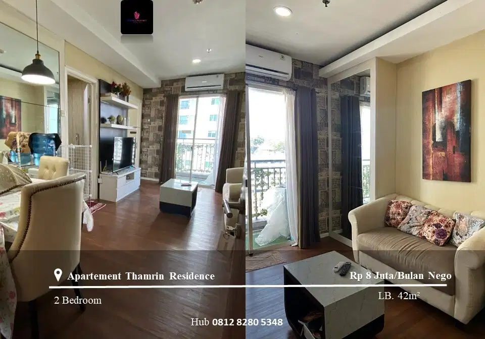Disewakan Apartement Thamrin Residence Low Floor Type L 1BR Furnished