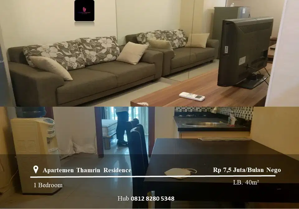 Disewakan Apartement Thamrin Residence High Floor 1BR Full Furnished