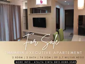 Dijual Apartement Thamrin Executive Suite B Middle Floor 2BR Furnished