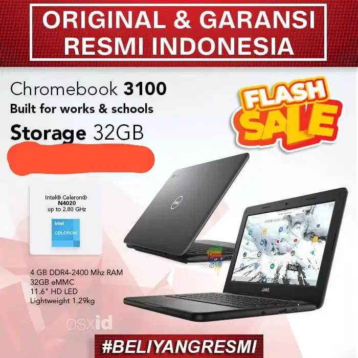 Jual Laptop Bekas Samsung Chrombook 3100