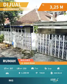 Rumah Klasik Daerah Jalan Buah-Buah Klojen Malang