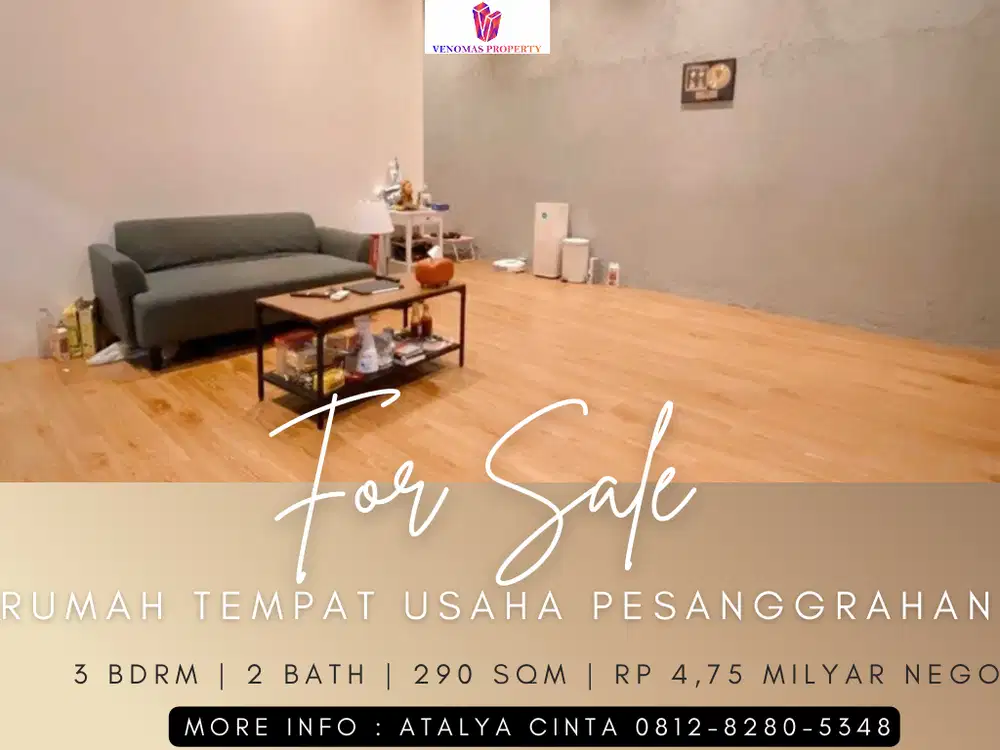 Rumah Bisnis 2 Lantai Bagus Furnished di Pesanggrahan, Jakarta Selatan