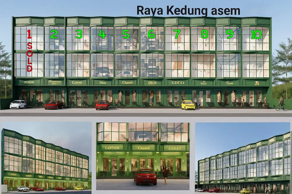 DIJUAL RUKO BARU 3 LANTAI JL. RAYA KEDUNG ASEM SURABAYA TIMUR