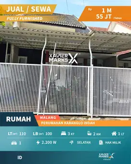 Rumah Siap Huni Di Perumahan Karanglo Indah Singosari Malang(OLX734)