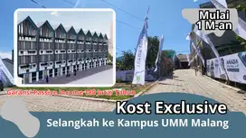 Rumah Kost Exclusive Sisa 5 Unit Saja!!! 2 Menit Kampus UMM Malang