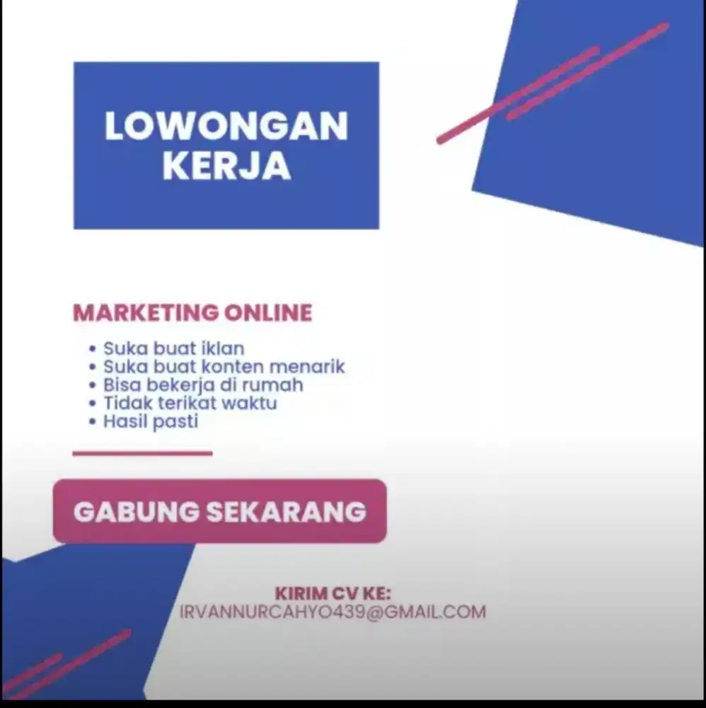 Dibutuhkan Marketing Property Freelance