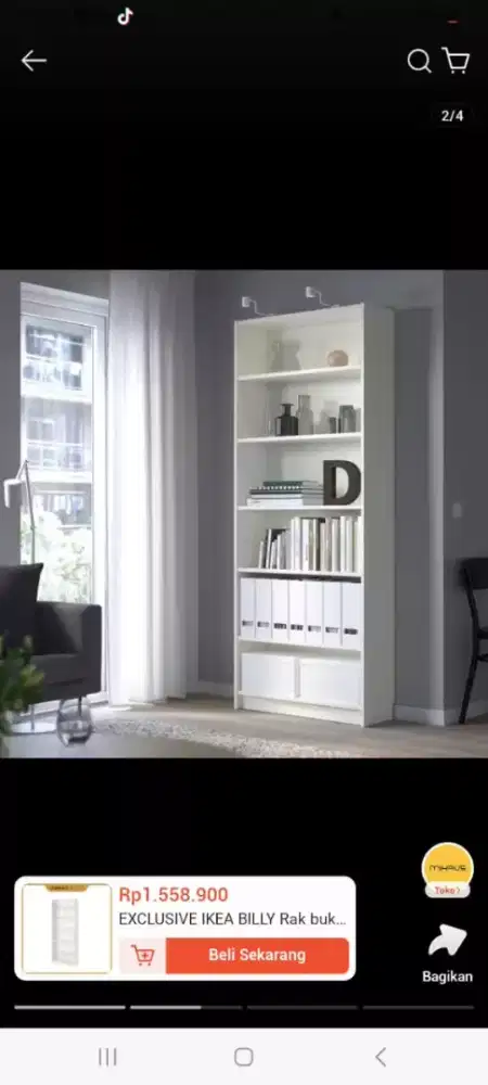 Exclusive Ikea Billy untuk hiasan rumah