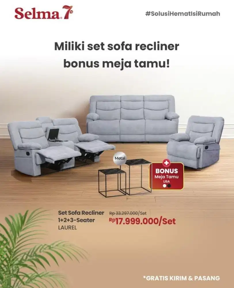 Sofa set recliner