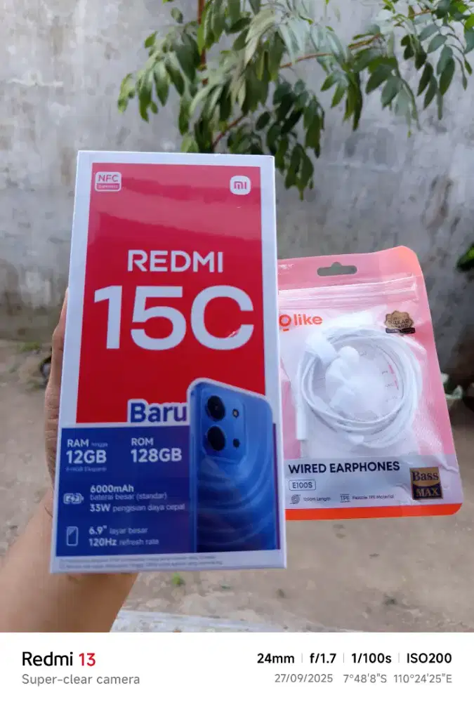 Xiaomi Redmi 15C 6+⁶/128GB bonus headset olike
