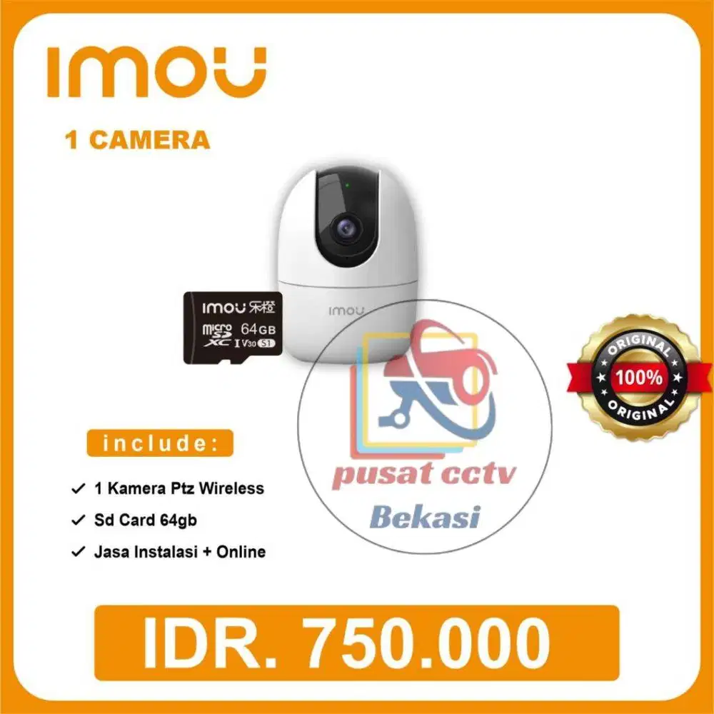 PAKET CCTV IMOU 1 CAMERA – WIRELESS PTZ