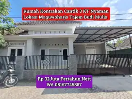 Rumah Tajem Budi Mulia Parkir 2 Mobil Kecil 34Juta/Thn Cantik Luas