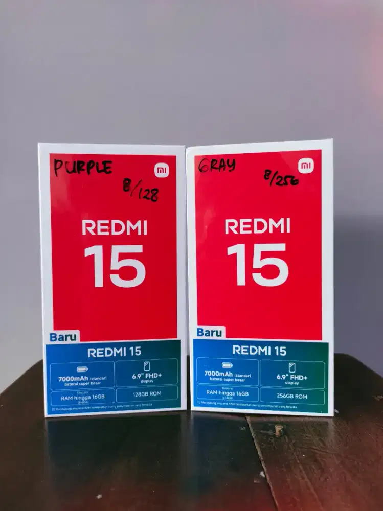 New Redmi 15 ram 8/256