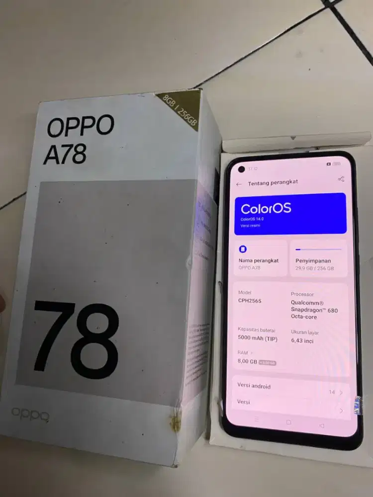 Hp Oppo A78 8/256