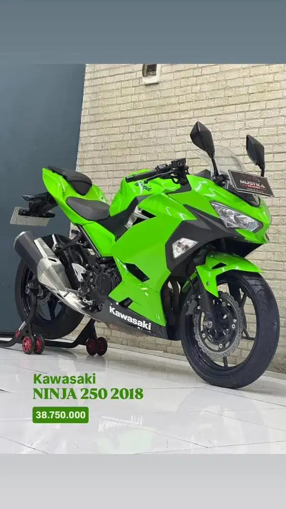 Dp 1jt an‼️Kawasaki Ninja 250 SE FI 2018 Warna Favorit - Zaky Mustika