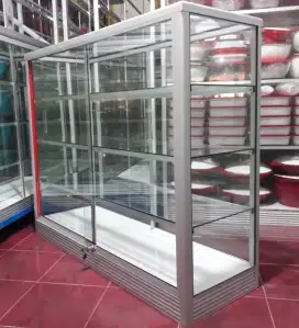 Etalase Panjang 1,2Mx1M Untuk Perlengkapan Usaha