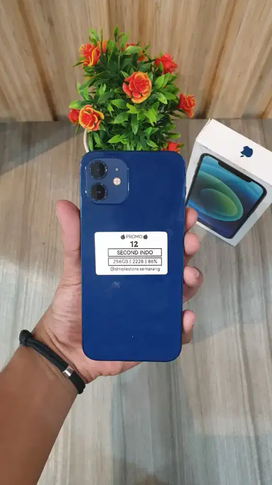 iPhone 12 256GB iBox fullset normal no minus menerima jual beli