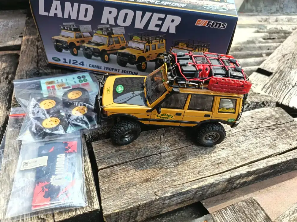 RC RTR FMS FCX24 LAND ROVER OFFICIAL LICENSED DISCOVERY CAMEL TROPHY
