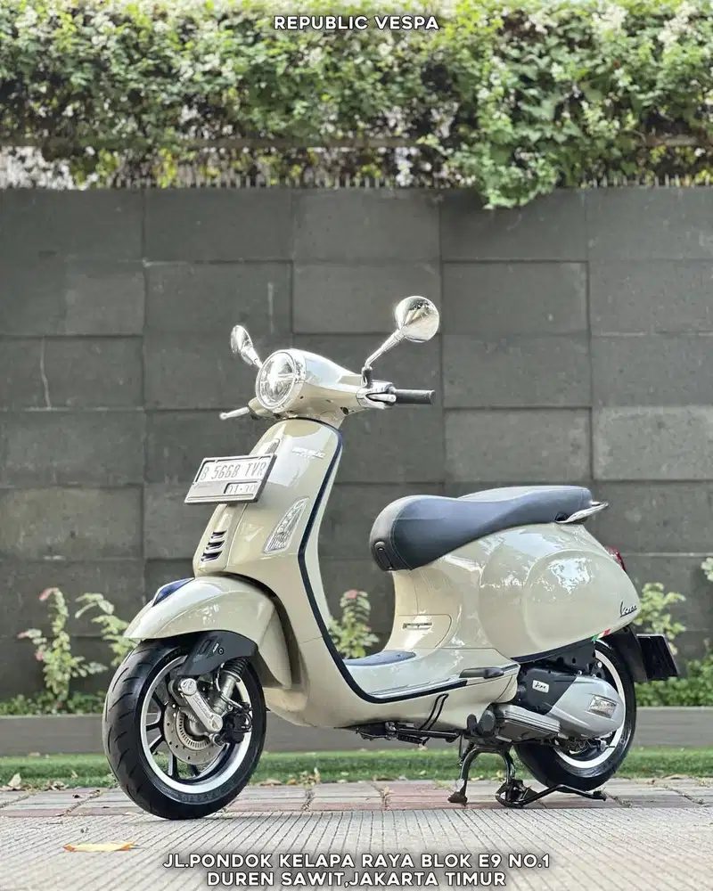 DIJUAL CEPAT VESPA PRIMAVERA S150 IGET ABS LED TH 2022 BEIGE SABBIA