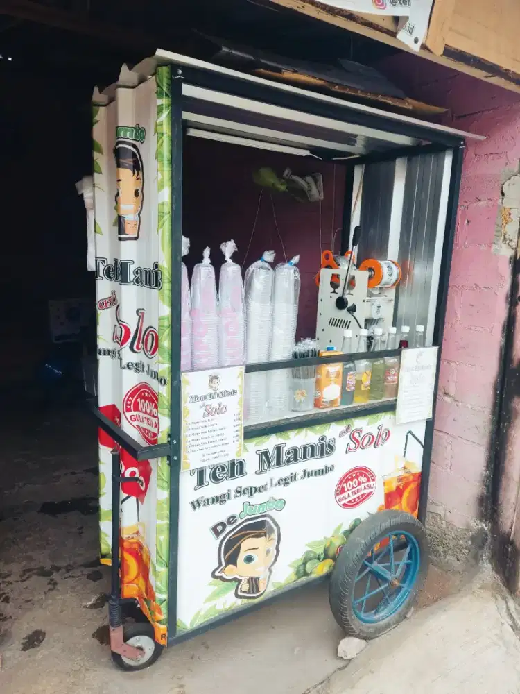 Jual Cepat Gerobak Teh Solo