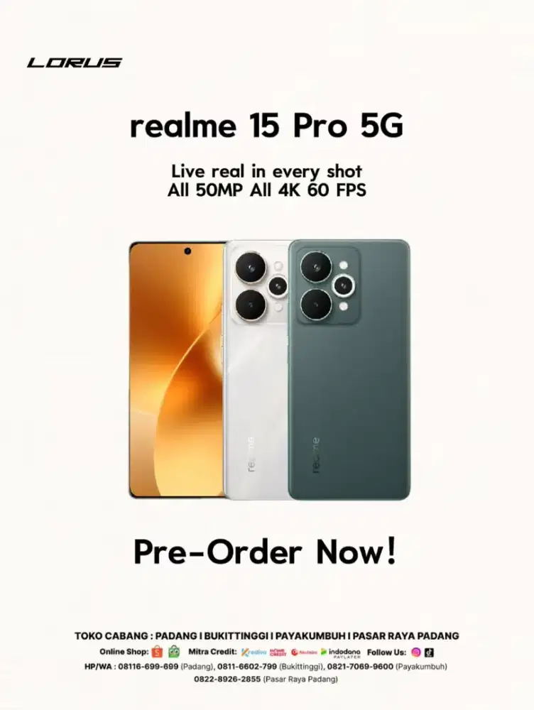 REALME 15 5G DAN 15 PRO 5G .ORDER SKRG JUGA BANYAK HADIAH MENARIK
