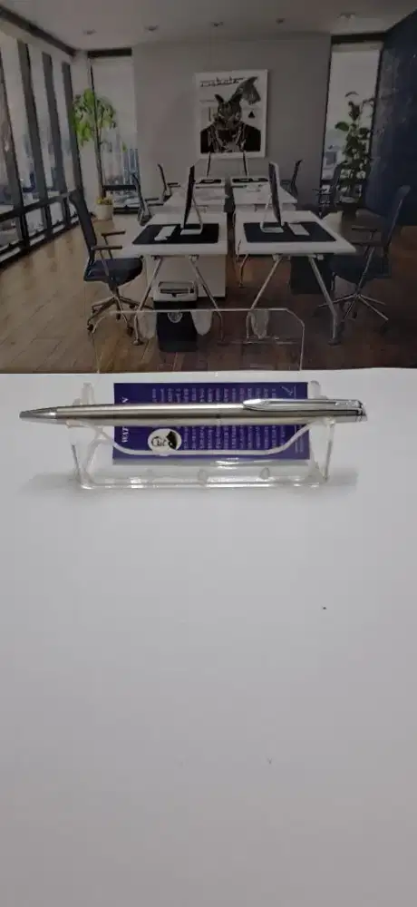 Vintage WATERMAN HEMISPHERE Silver Mate and Chrome Ballpoin...