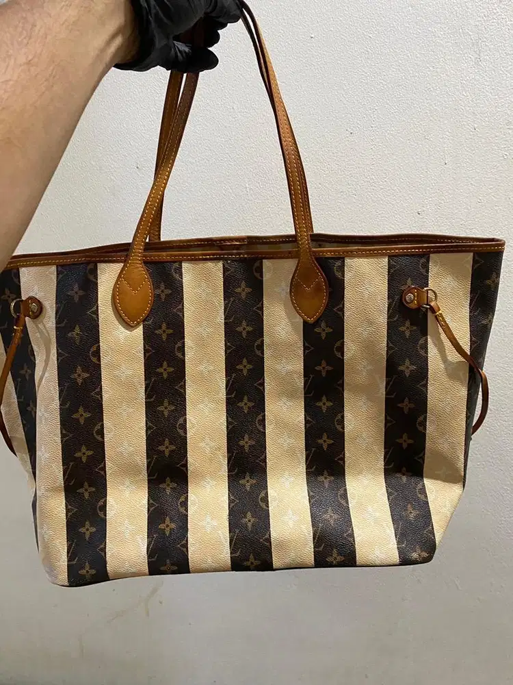 Tas louis vuitton neverfull rayures tote limited good quality net pric