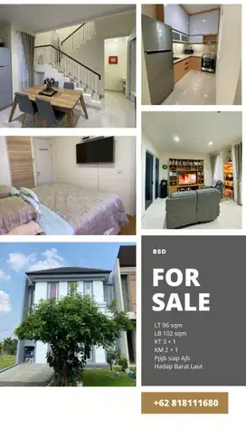 DIJUAL RUMAH SIAP HUNI Rapih deket ICE BSD eminent vivacia BSD