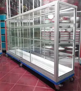 Etalase Pakai Roda Panjang 2 Meter serbaguna