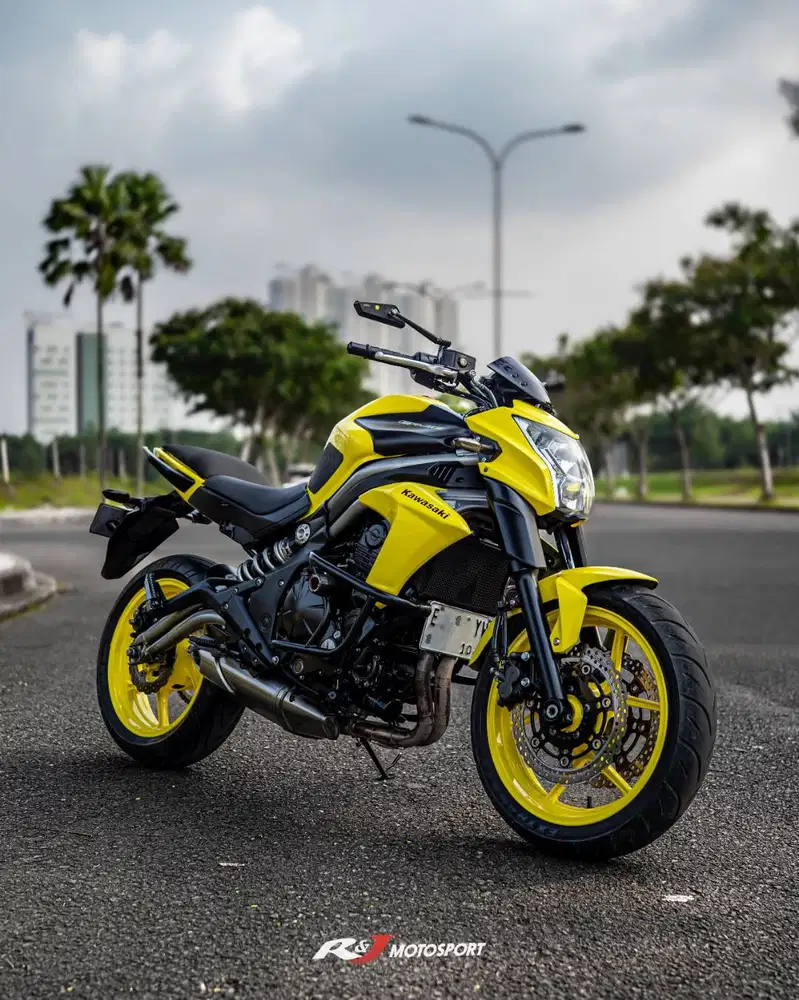 (Full Paper) Kawasaki ER6N Nik 2012 Warna Kuning Knalpot Original