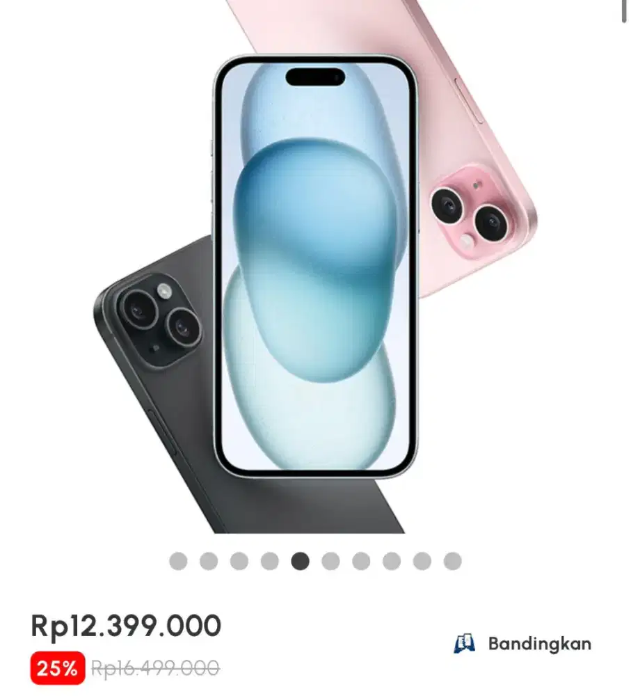 Kredit Iphone 15 Plus 128gb syarat ktp cicilan 1jutaan free 1x