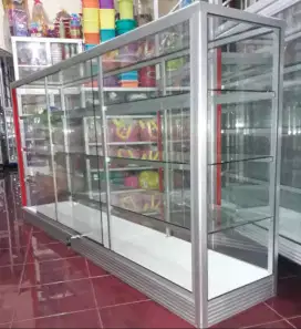 Etalase Toko dll Panjang 2Mx1M (4 Tingkat)