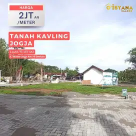 Dijual Tanah Murah Jogja Mulai 71 m² Dekat SMPN 2 Sentolo