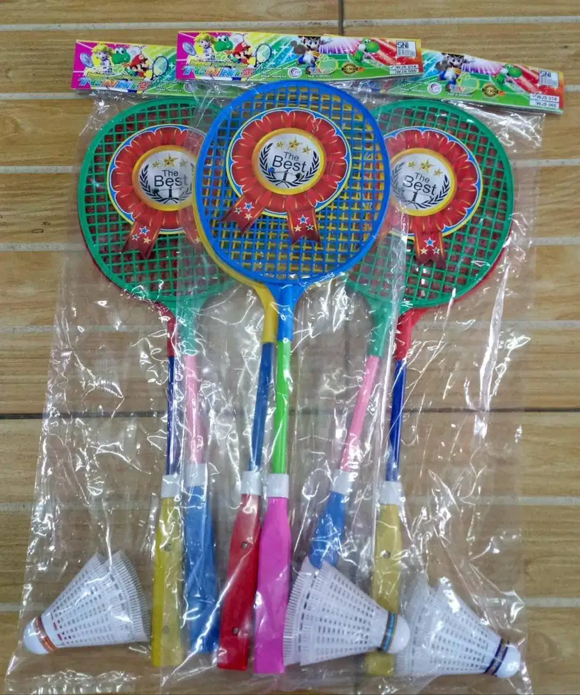 mainan anak raket plastik isi 2