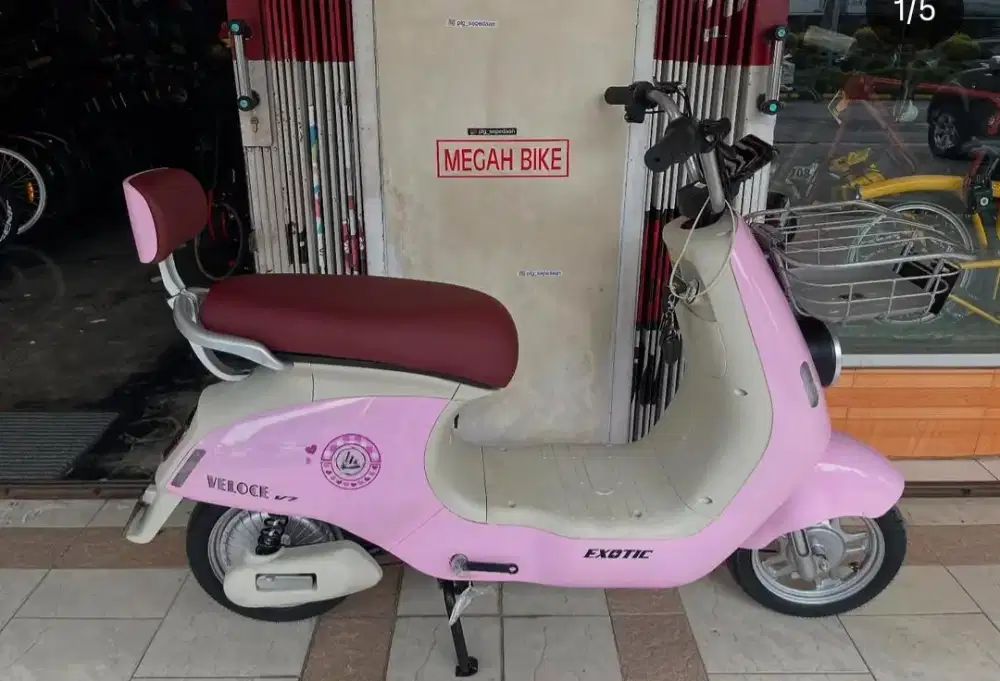 SEPEDA LISTRIK EXOTIC VELOCE V7 PROMO CREDIT BUNGA0% FRE 1KALI CICILAN
