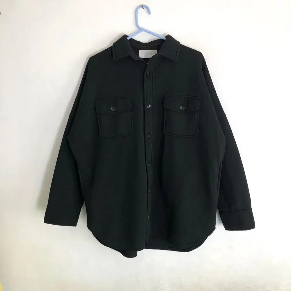 Overshirt outer jacket black uniqlo gu zara hm carhartt