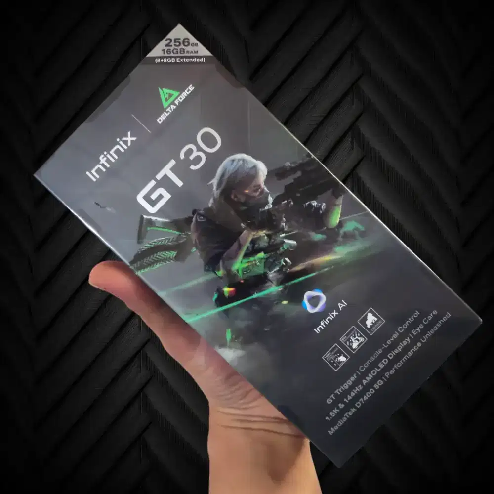Infinix GT 30 5G 8GB/256GB Baru Segel Box Garansi Resmi