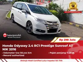 [ GARANSI 5TH ] Honda Odyssey 2.4 RC1 Prestige AT Putih 2016 2017