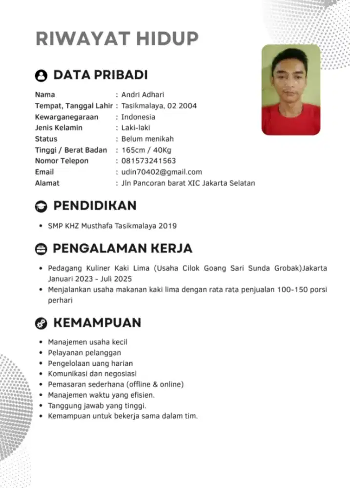 Cari pekerjaan.