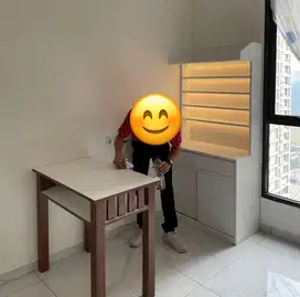 Meja dan Lemari (bisa terpisah) utk display/nail art/koleksi