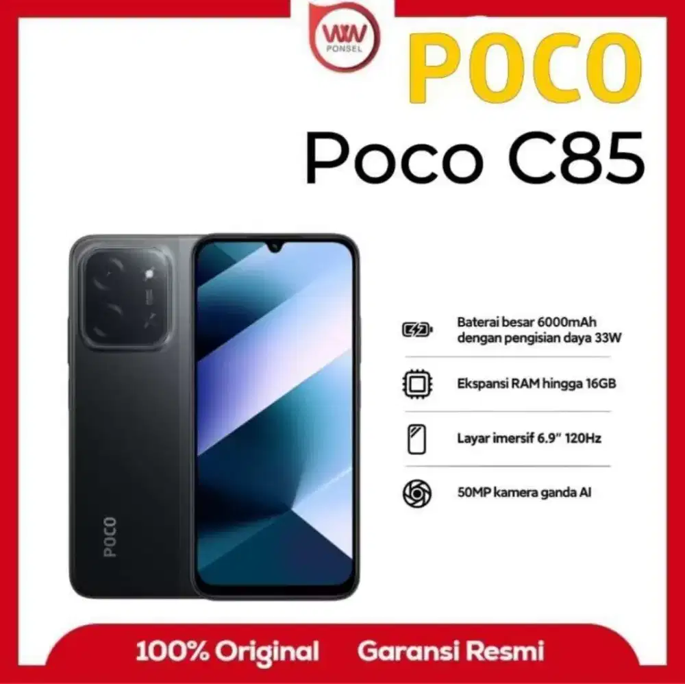 Poco c85 6/128gb New bersegel