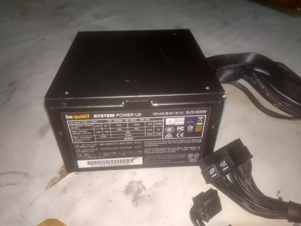 PSU be quiet 600w